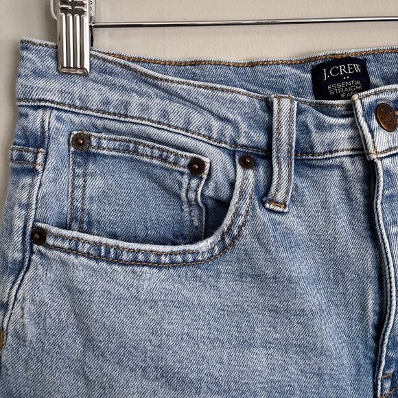 J. Crew Straight Leg Jean Size 28 High Waisted Light Denim - Picture 4 of 10